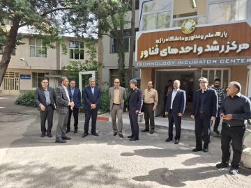 بازدید هیئت رئیسه دانشگاه رازی از دانشکده علوم اجتماعی